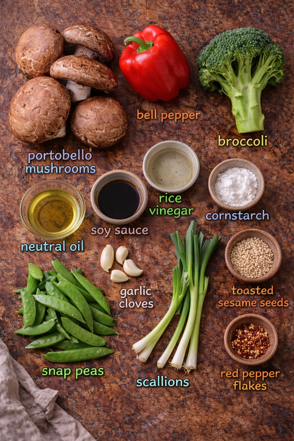 10-Minute Portobello Mushroom Stir-Fry