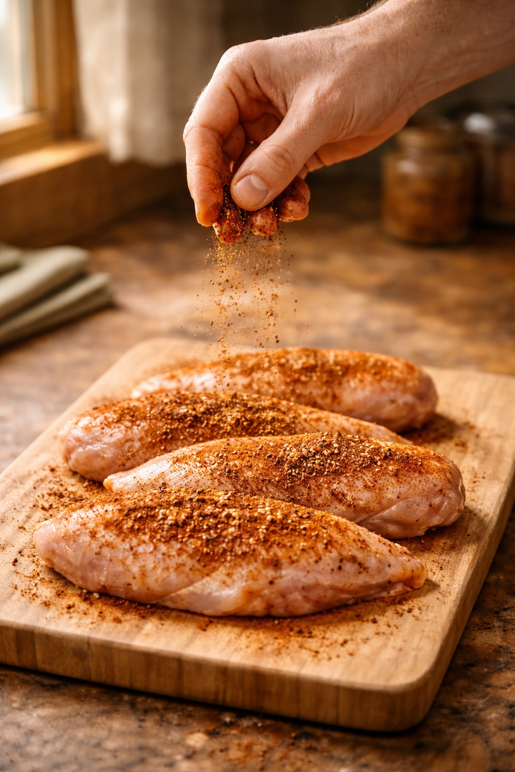 Chicken prepared and photographed by Abderrahmane for FlavorLore