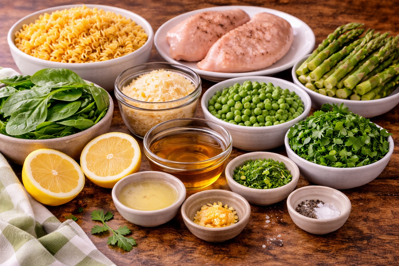 Lemon Parmesan Chicken Pasta Salad