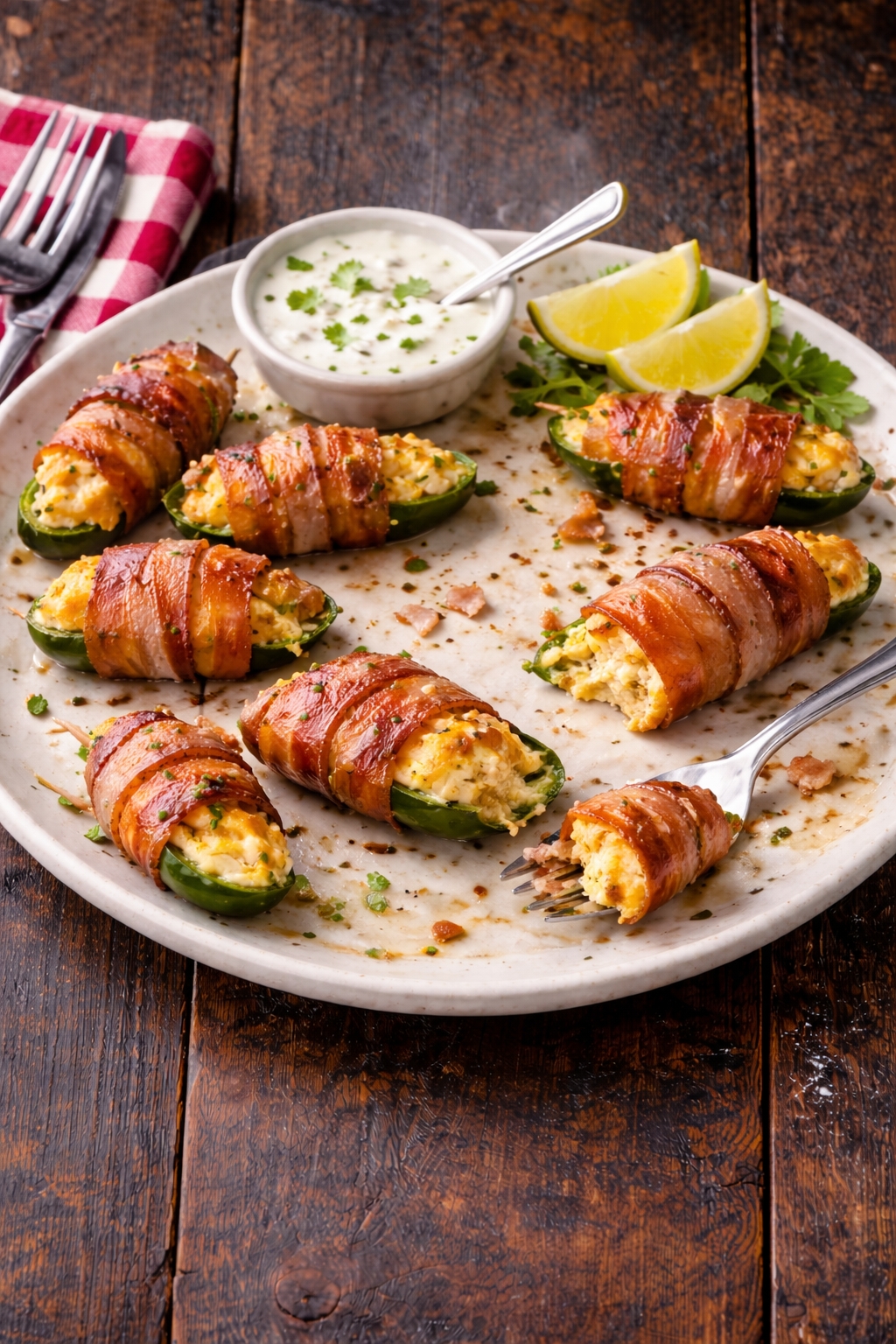 Bacon-Wrapped Jalapeño Poppers