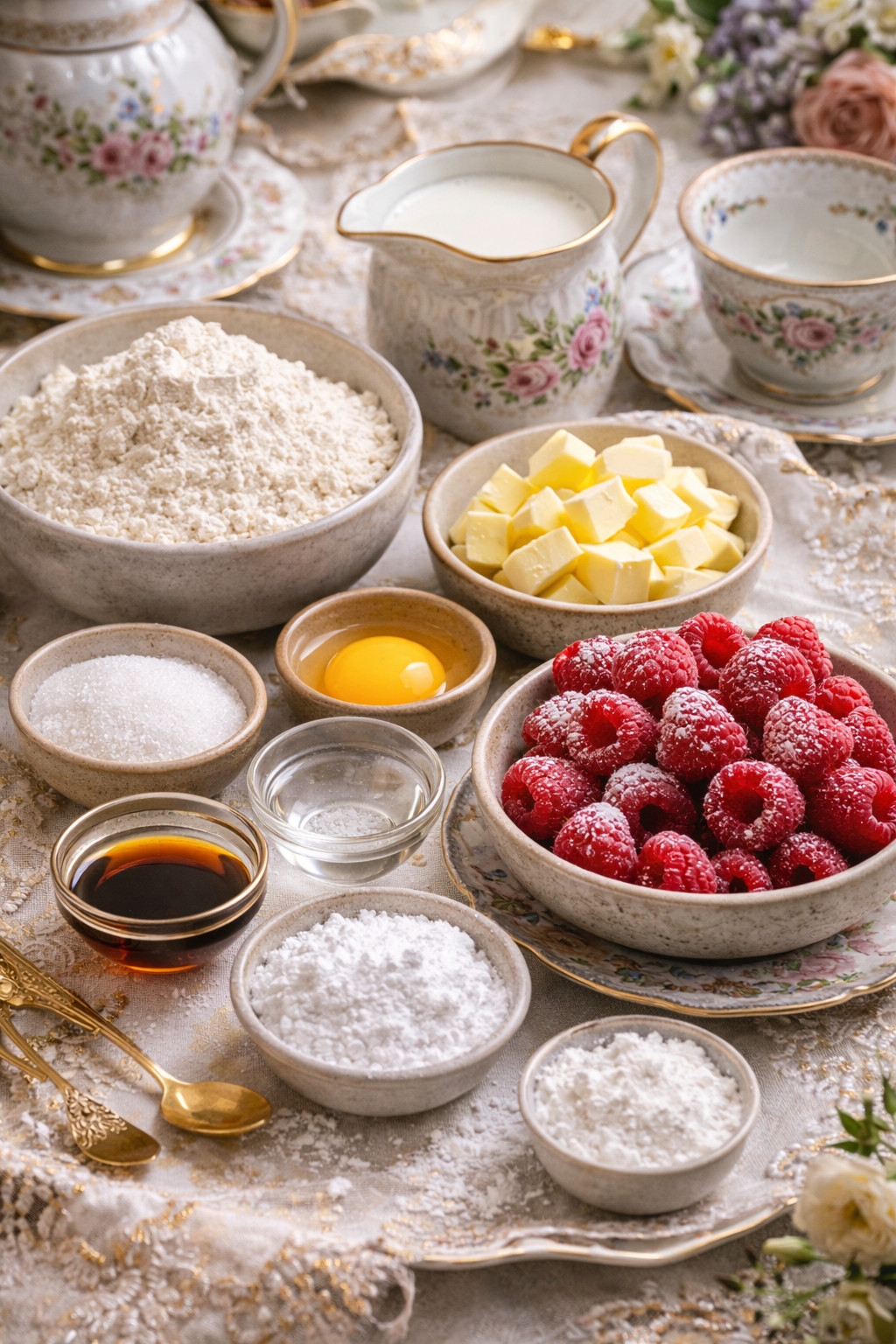 Bridgerton Tea Party Raspberry Cream Tartlets