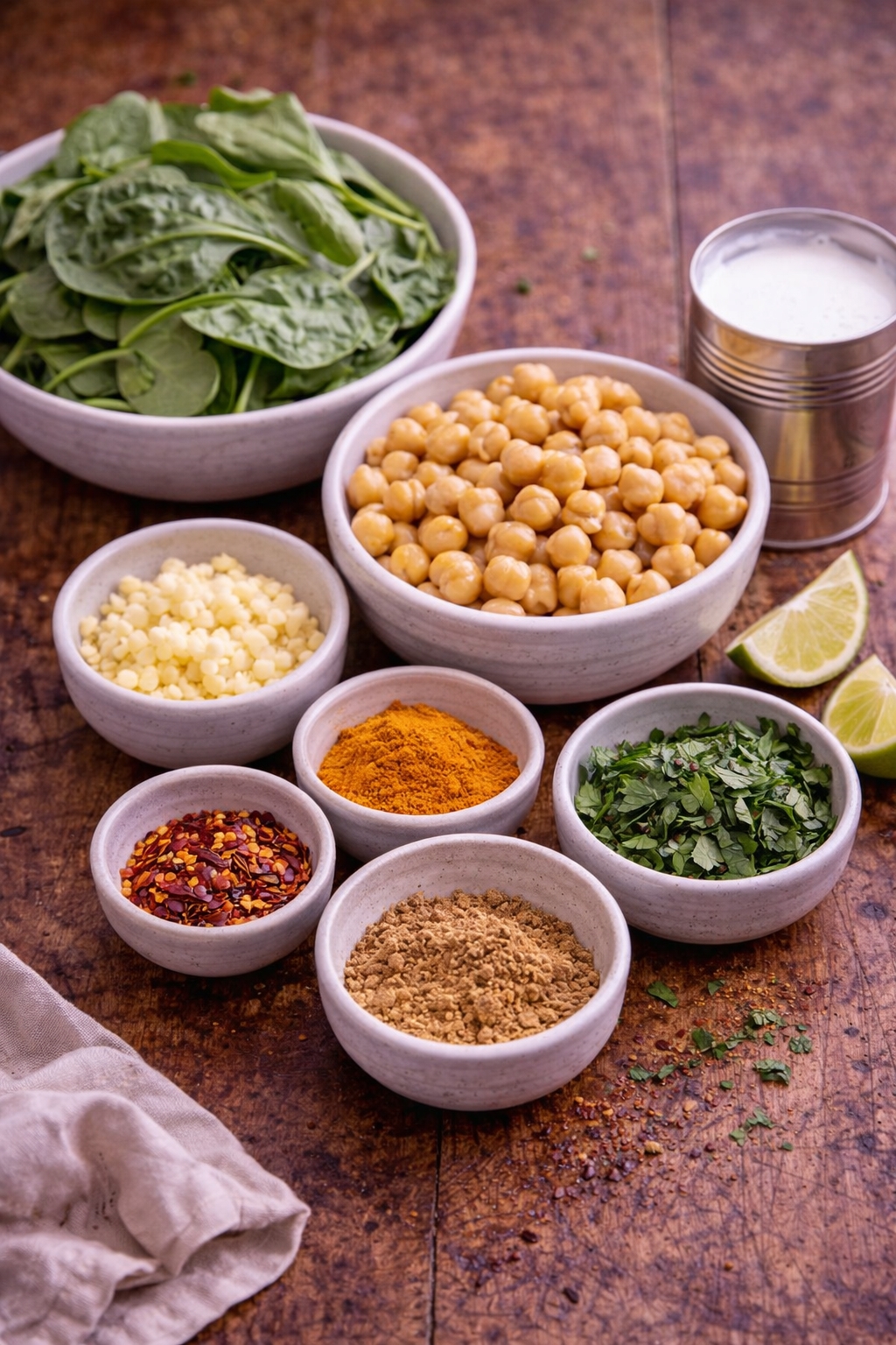 Chickpea Spinach Coconut Stew