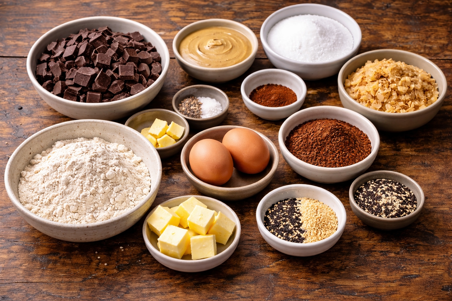 Chocolate Tahini Brownies