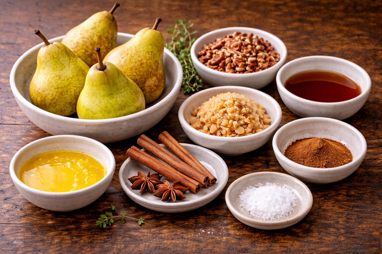 Cinnamon Maple Baked Pears