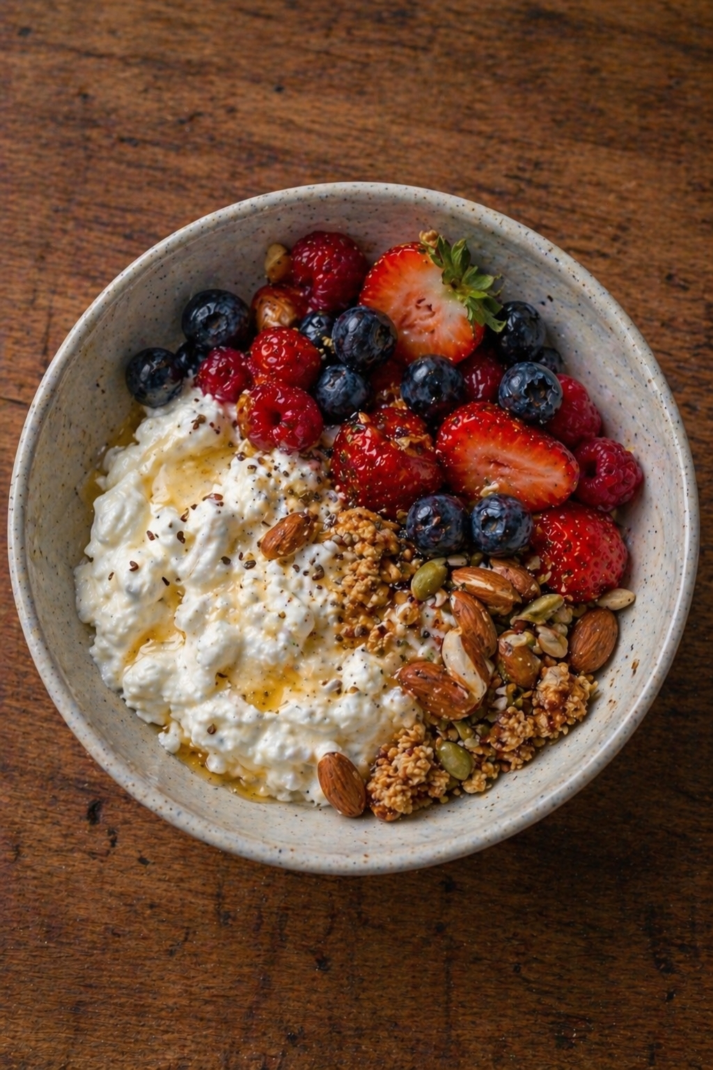 Cottage Cheese Protein Bowl and Creamy Sauce