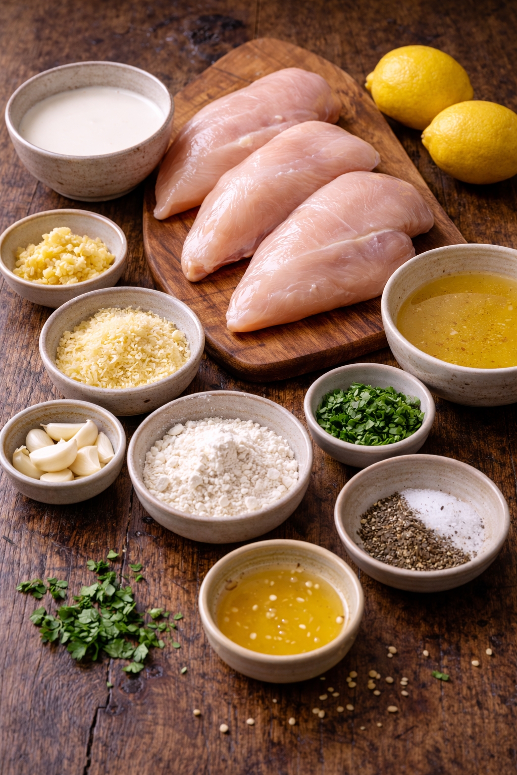 Creamy Lemon Garlic Chicken Skillet
