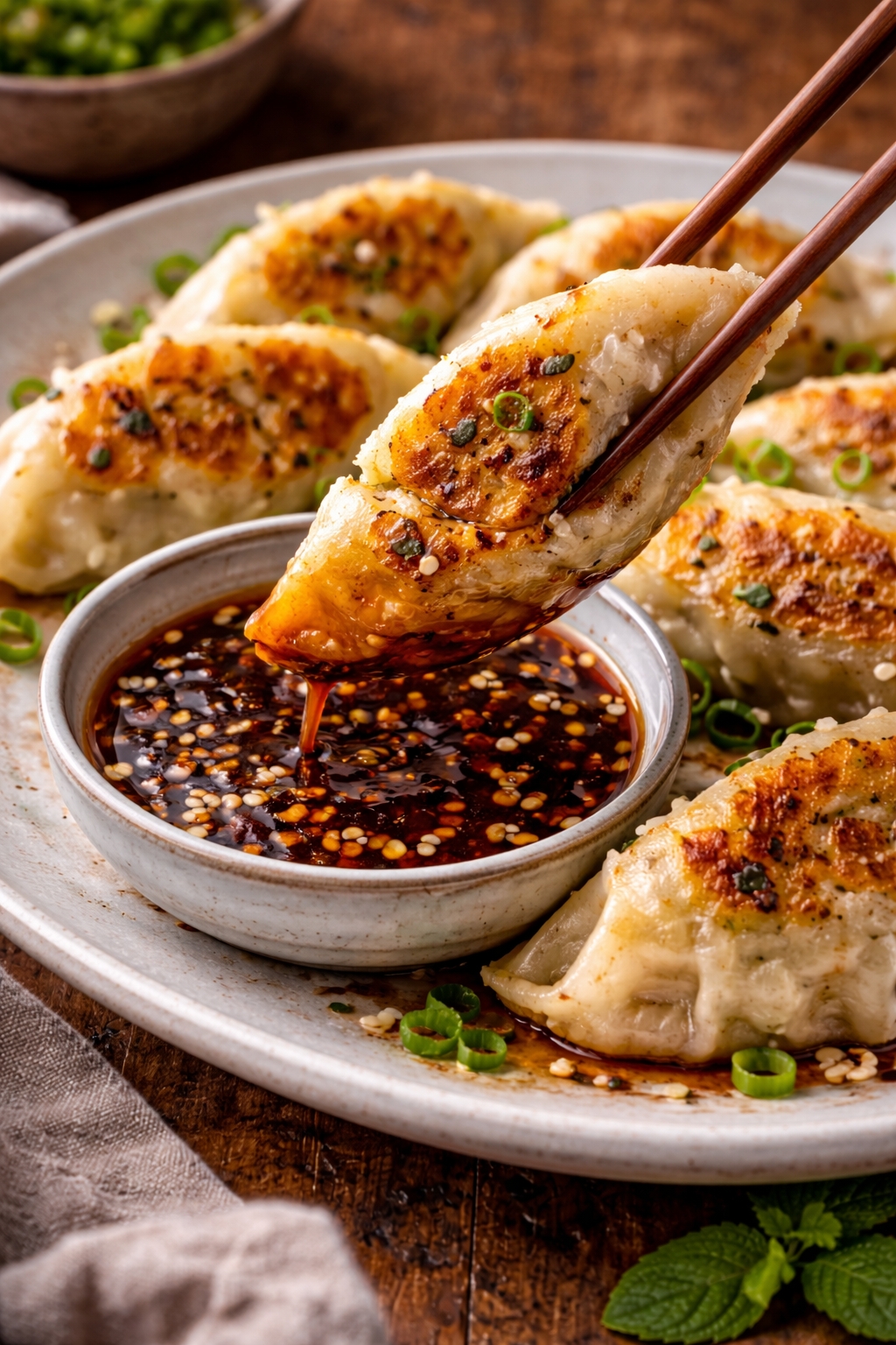 Fermented Cabbage & Kimchi Dumplings