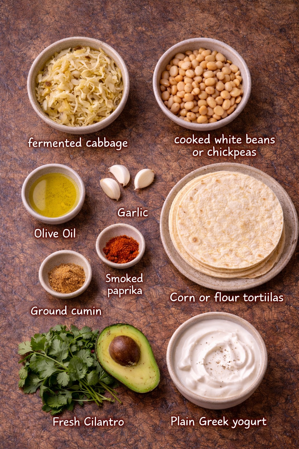Fermented Cabbage Taco Wraps