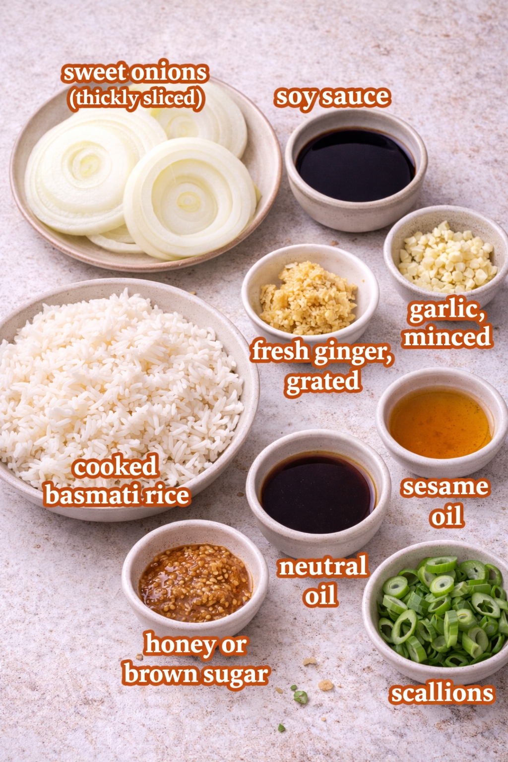 Foil-Roasted Soy Ginger Onions Over Basmati Rice