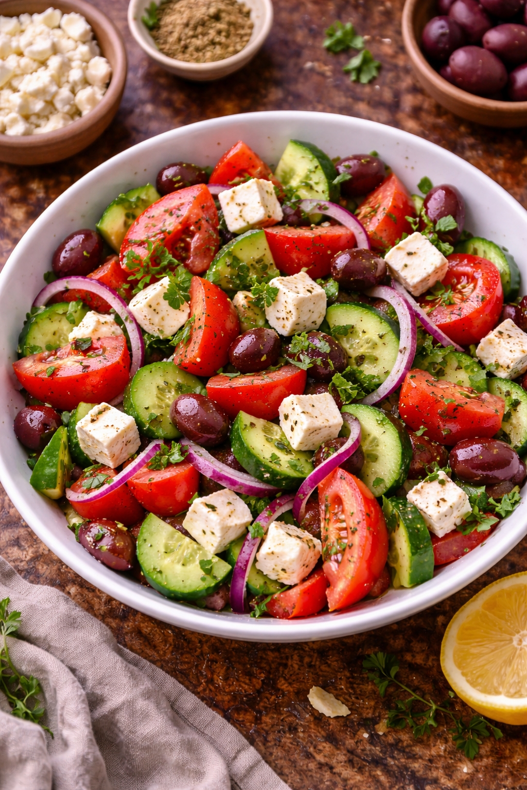 Greek Cucumber Tomato Salad