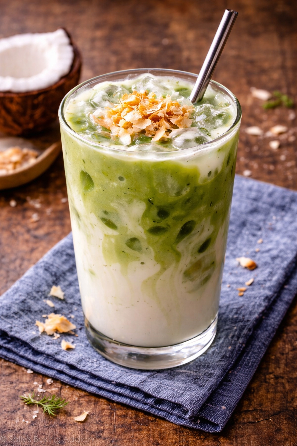 Iced Matcha Coconut Latte