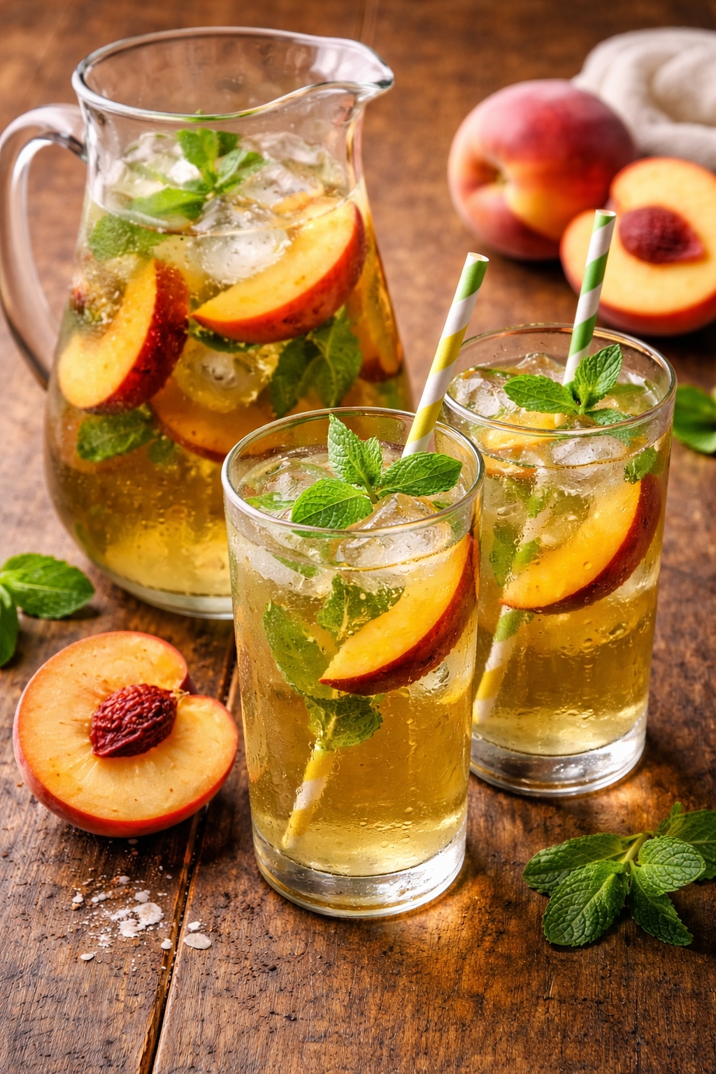 Iced Peach Green Tea
