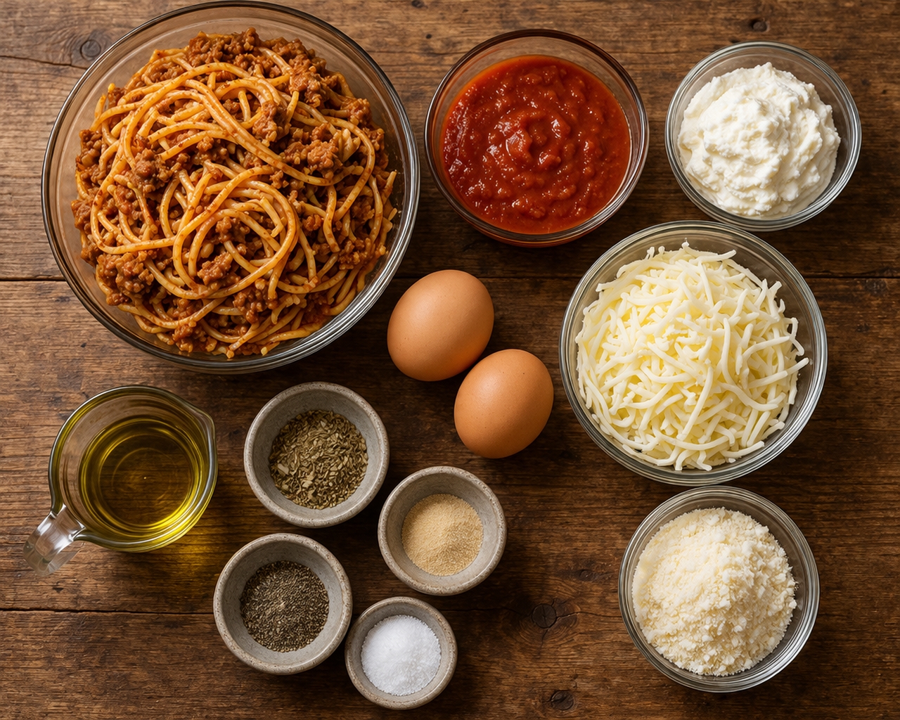 Leftover Spaghetti Bake