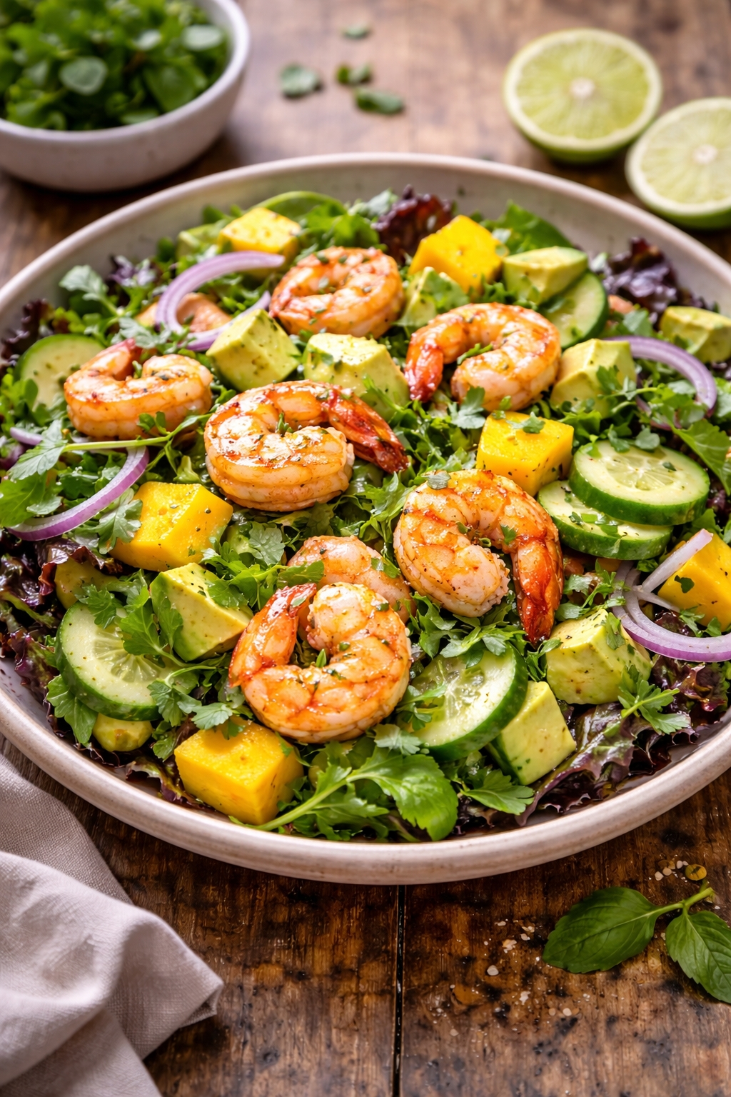 Mango Avocado Shrimp Salad