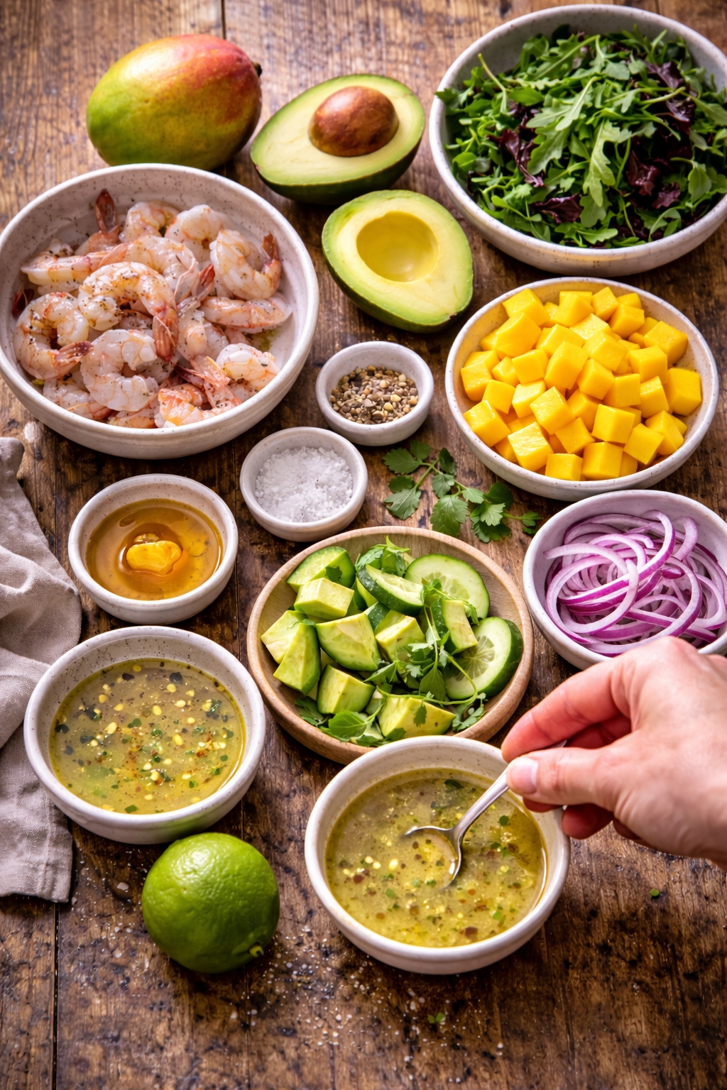 Mango Avocado Shrimp Salad