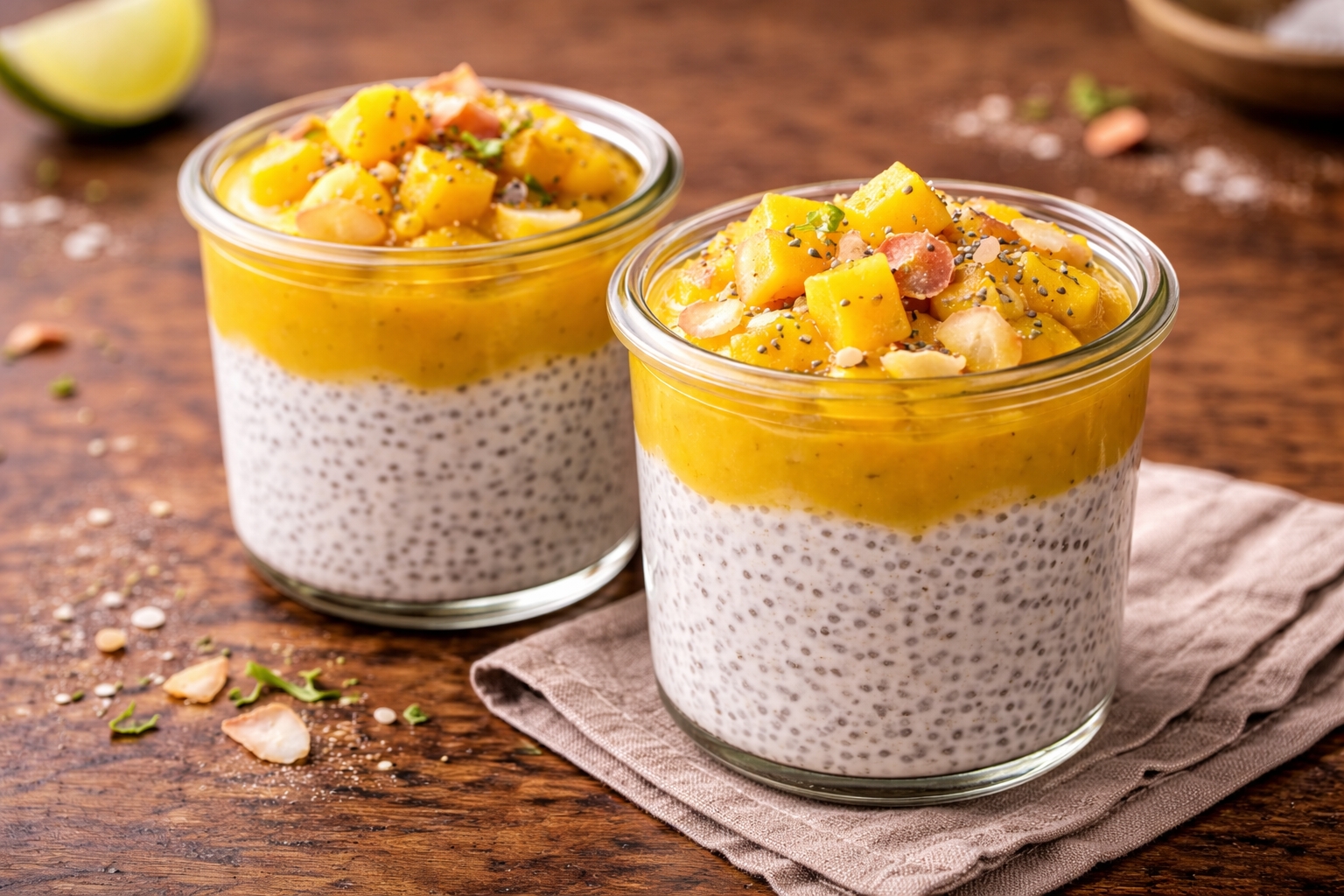 Mango Coconut Chia Pudding