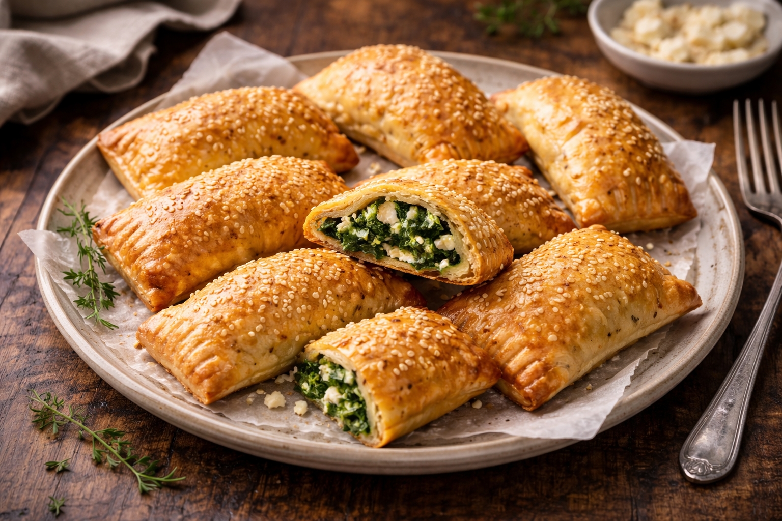 Mini Spinach & Feta Hand Pies