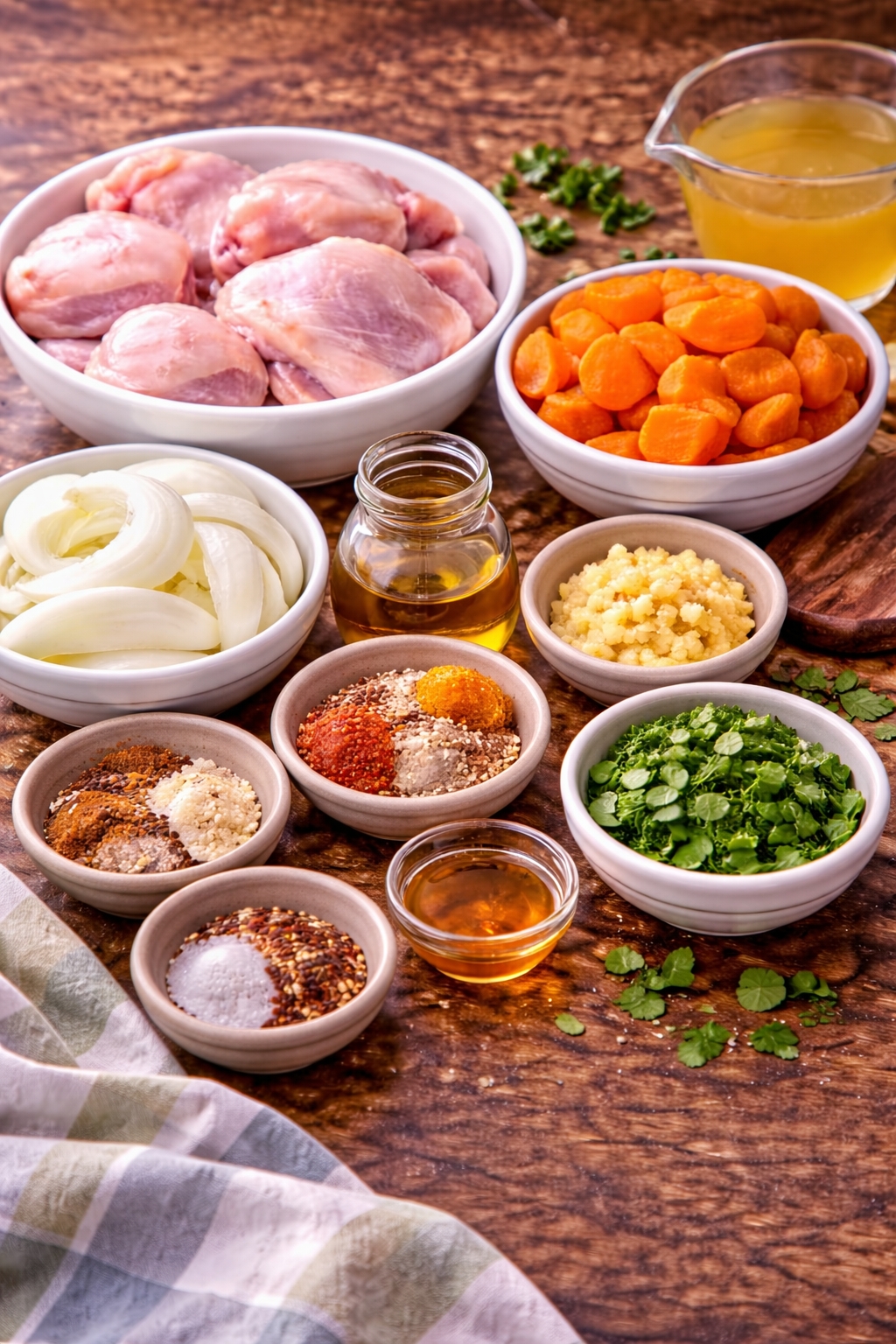 Moroccan Swicy Chicken Tagine with Apricots