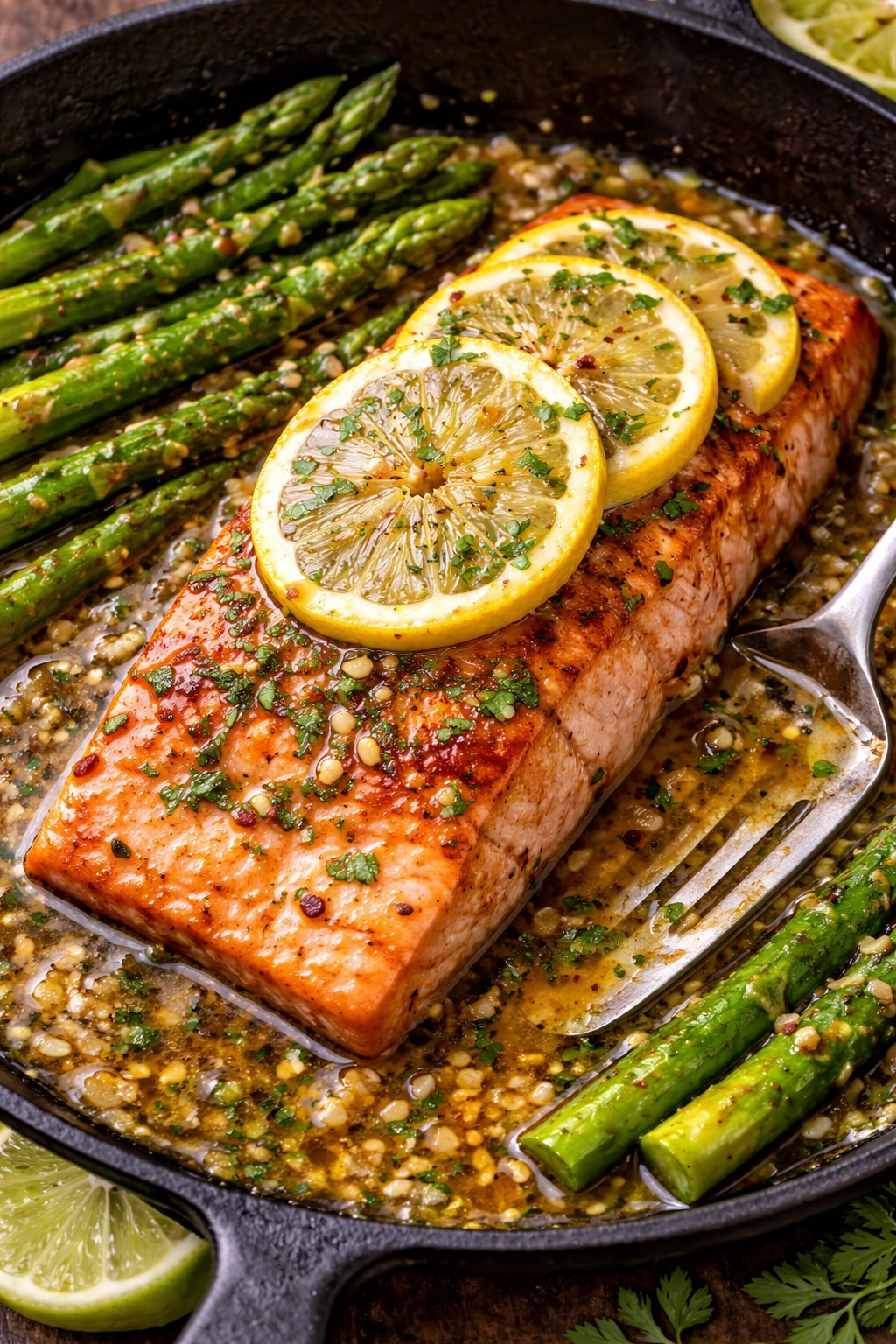 One Pan Lemon Garlic Salmon