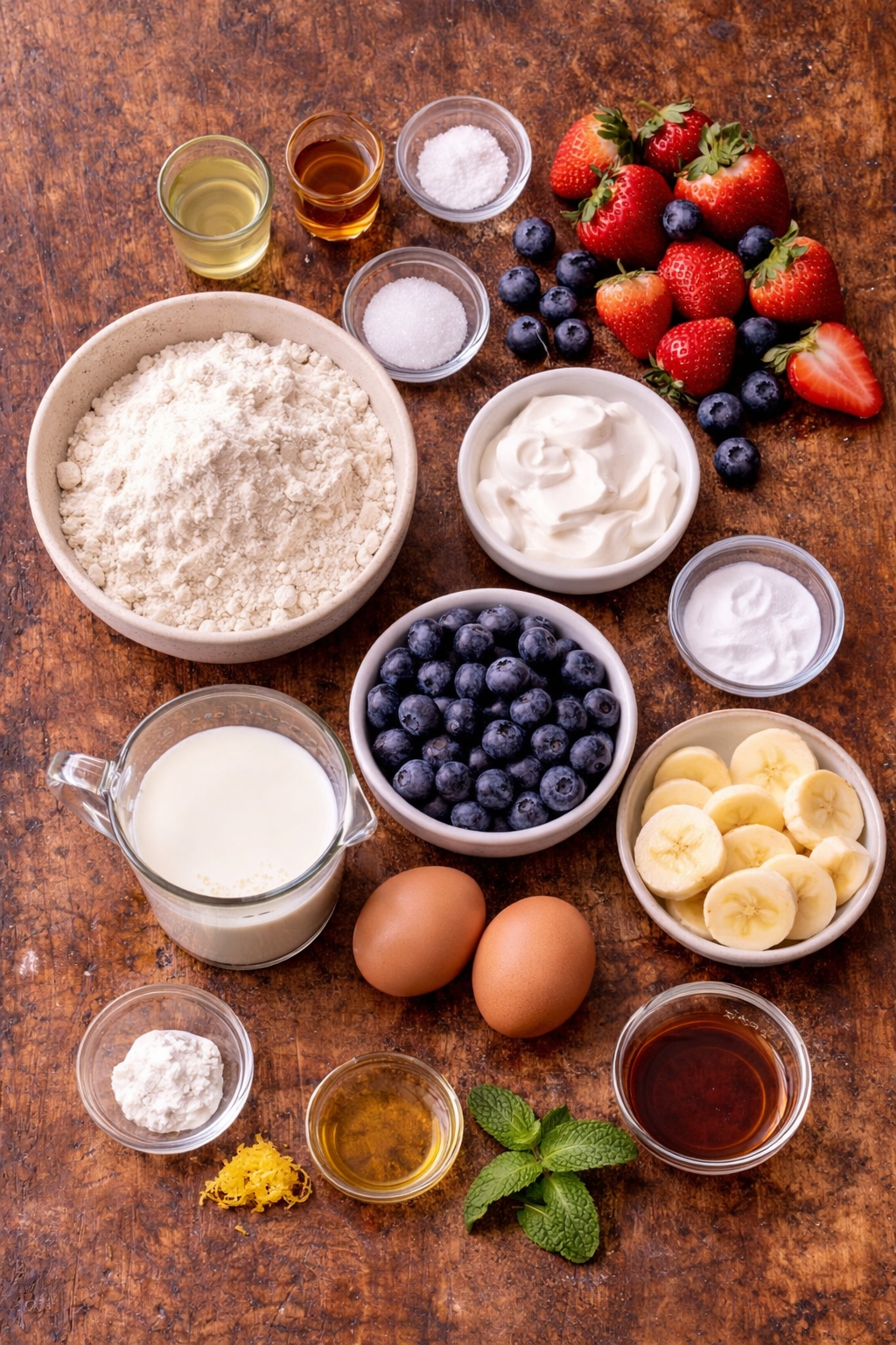 Pancake Cereal With Fruit
