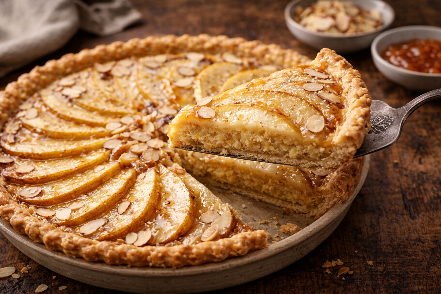 Pear & Almond Frangipane Pie