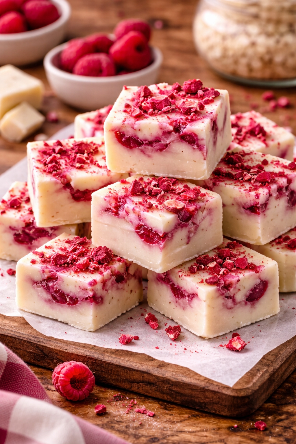 Quick White Chocolate Raspberry Fudge You’ll Love