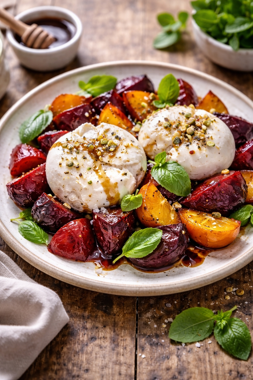 Roasted Beet & Burrata Salad