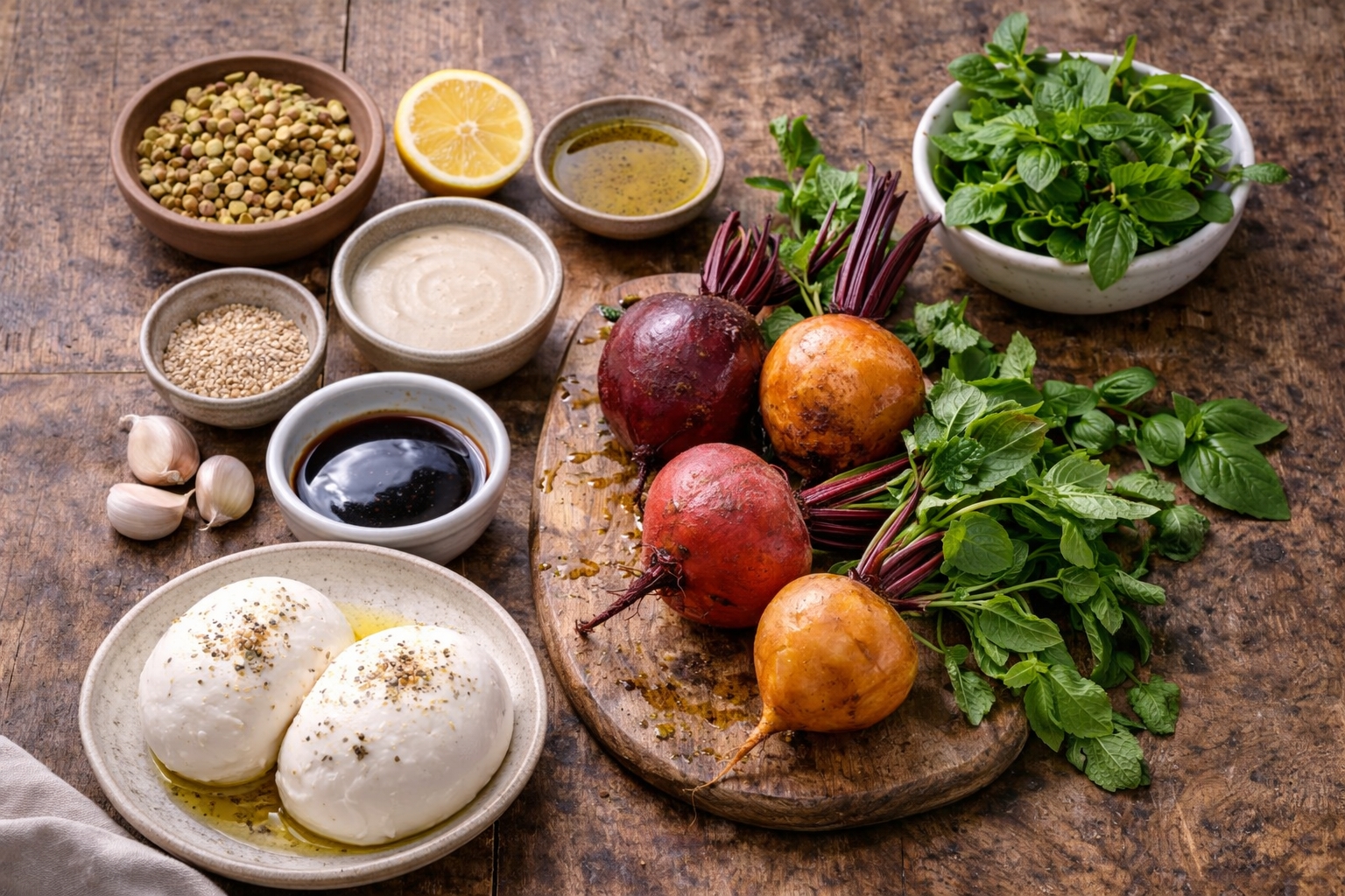 Roasted Beet & Burrata Salad