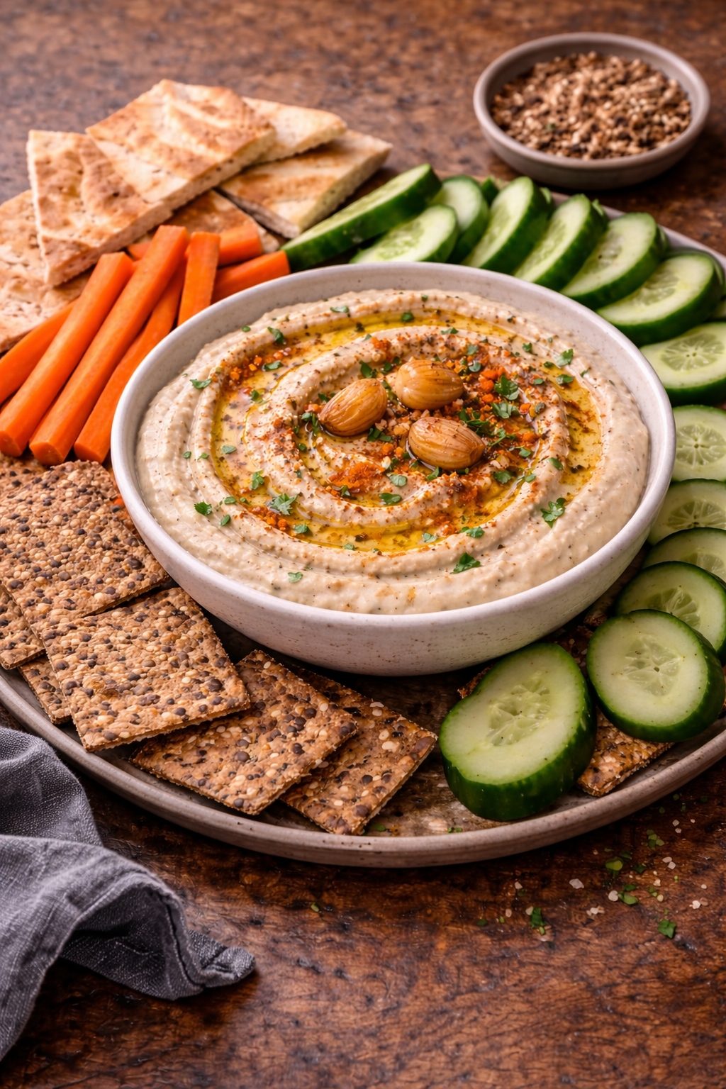 Roasted Garlic White Bean Dip