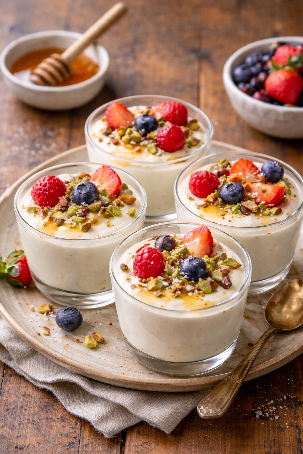Salted Honey Yogurt Mousse