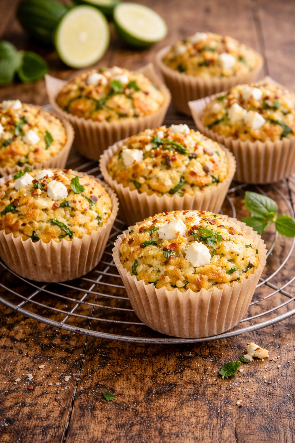 Savory Zucchini Feta Muffins