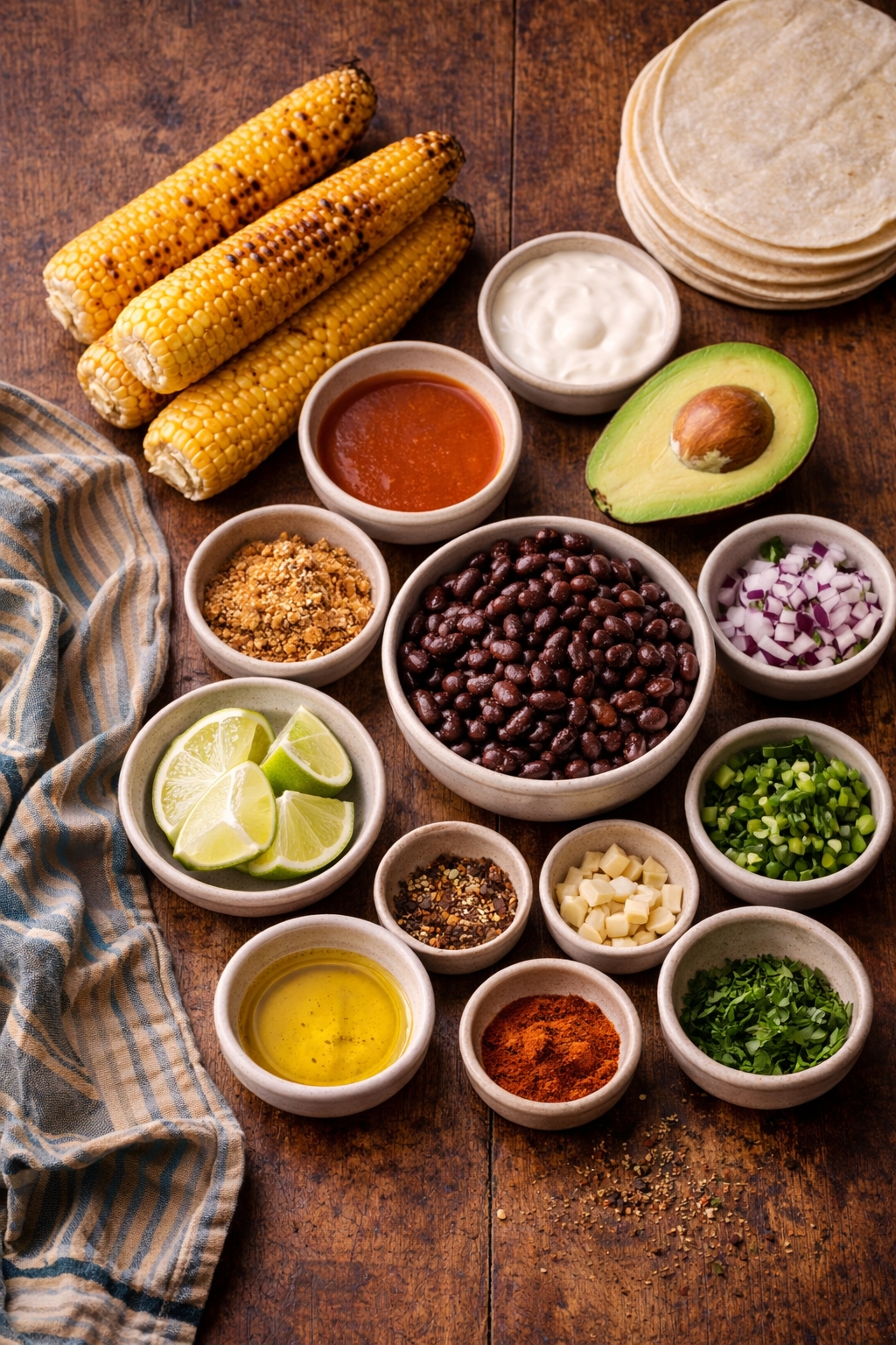 Smoky Black Bean Tacos with Charred Corn Salsa