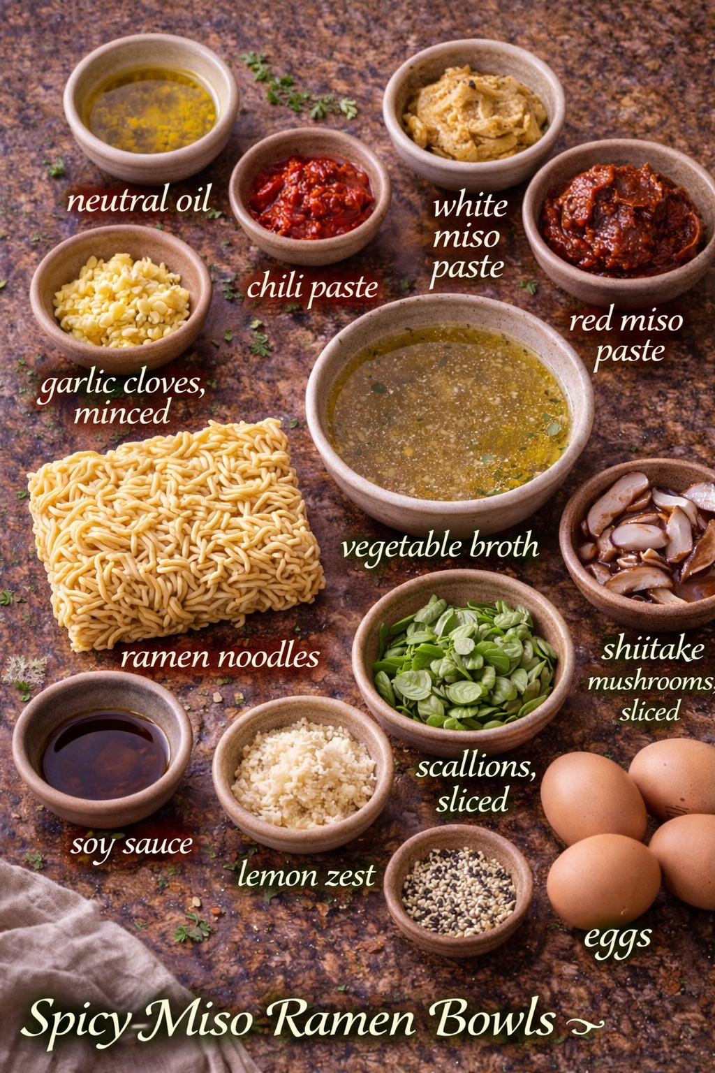 Spicy Miso Ramen Bowls