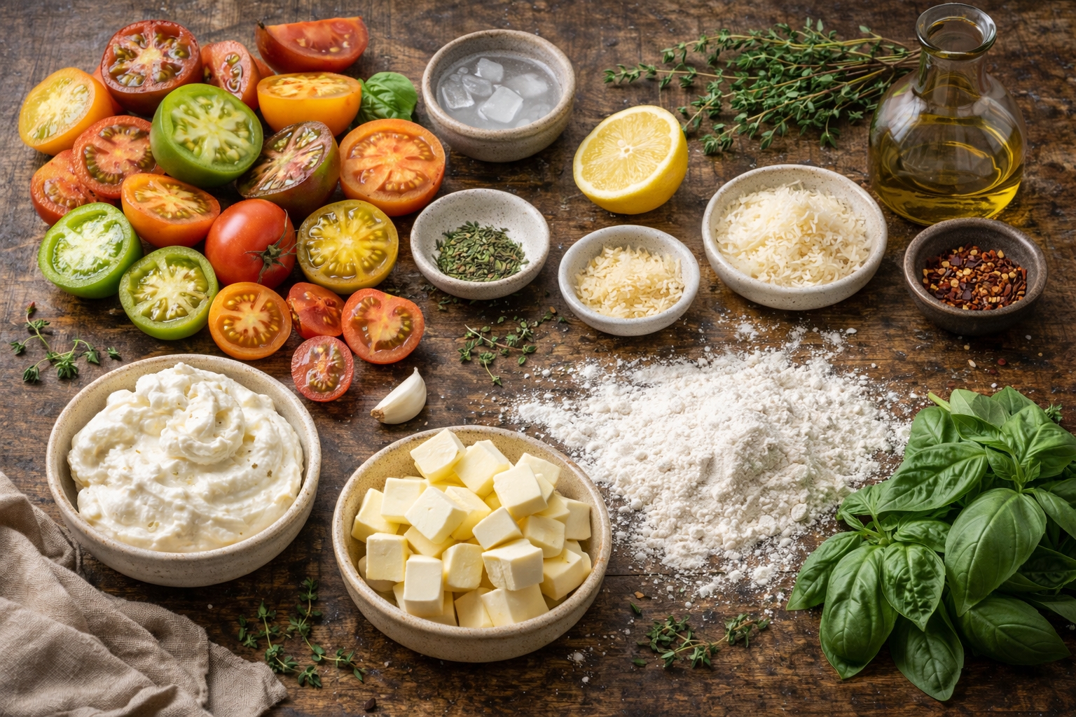 Tomato Galette with Whipped Ricotta