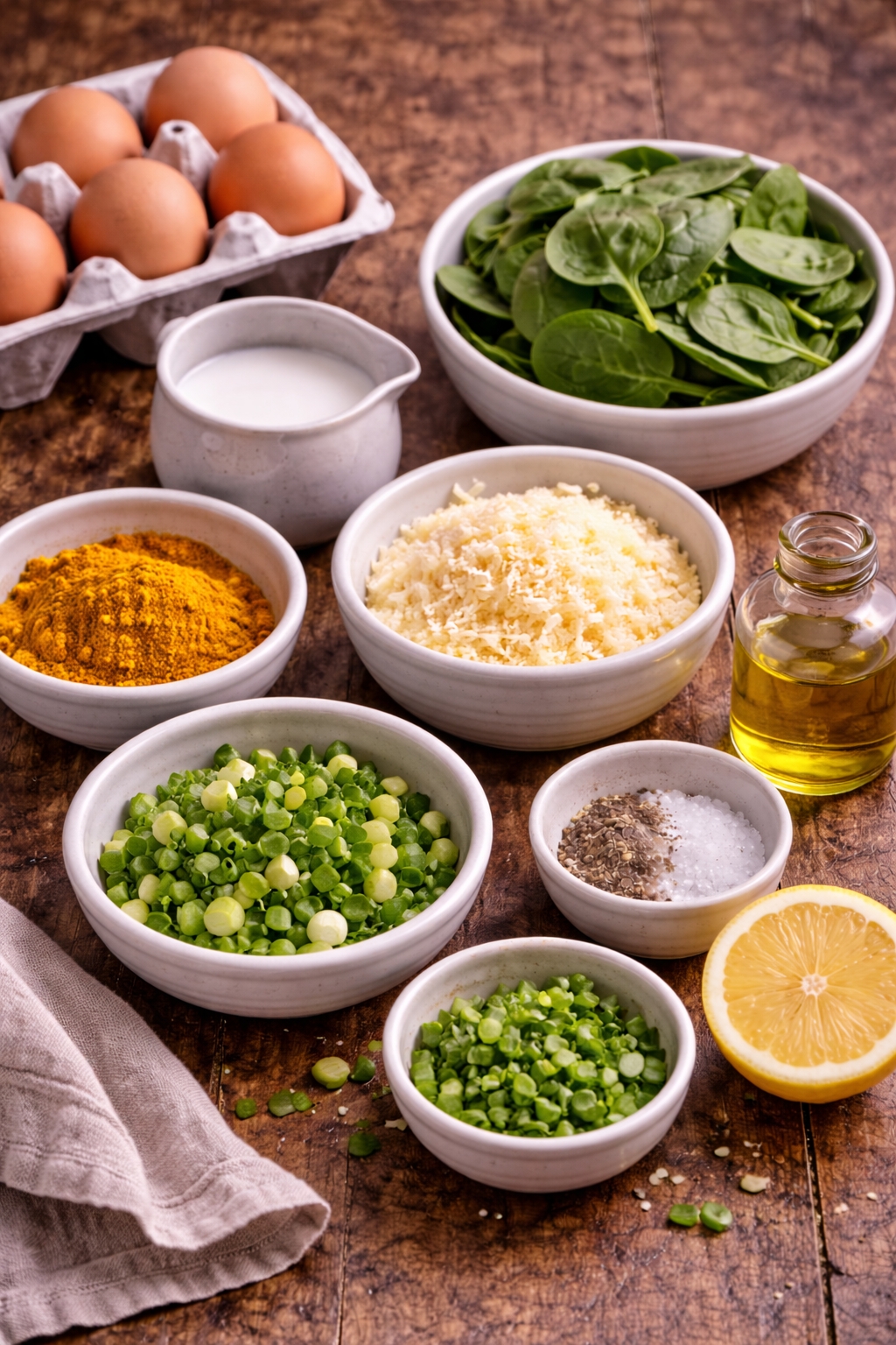 Turmeric Scrambled Eggs with Spinach