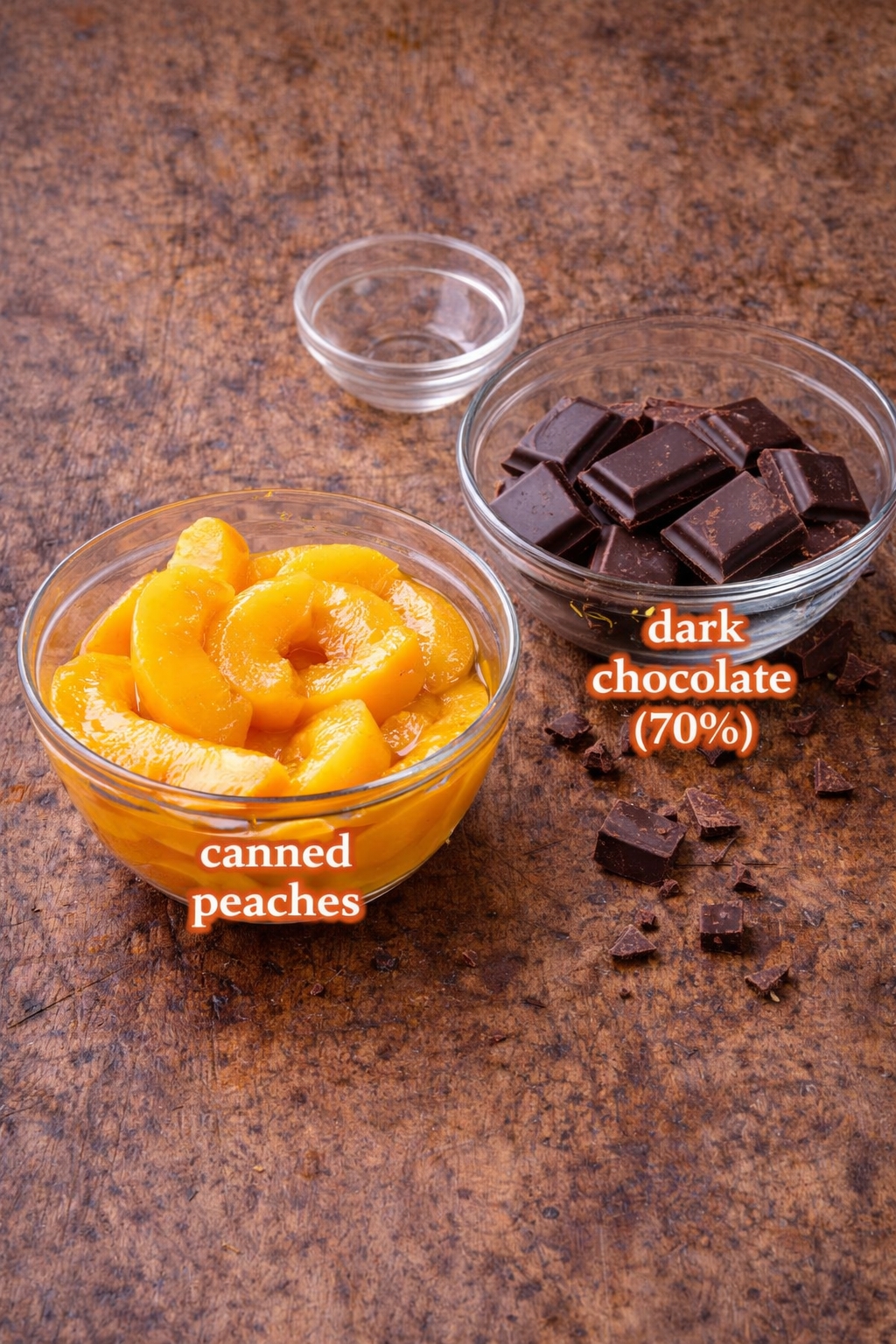 2-Ingredient Peach Chocolate Mousse
