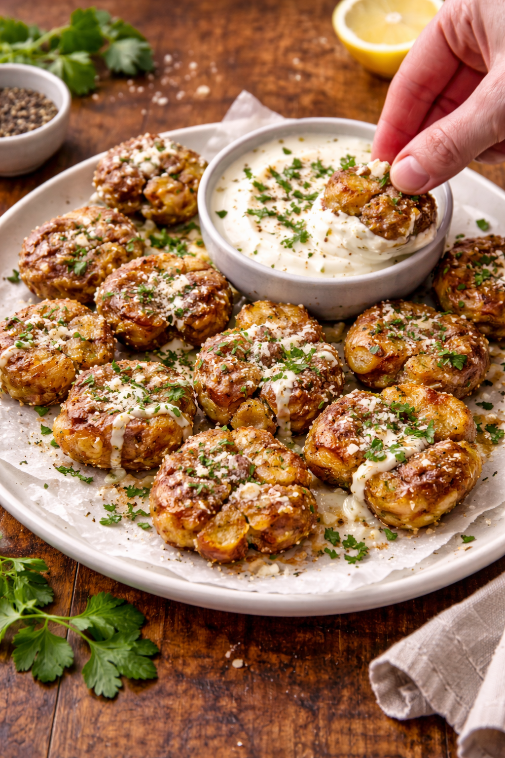 Ultra-Crispy Beef Tallow Smashed Potatoes