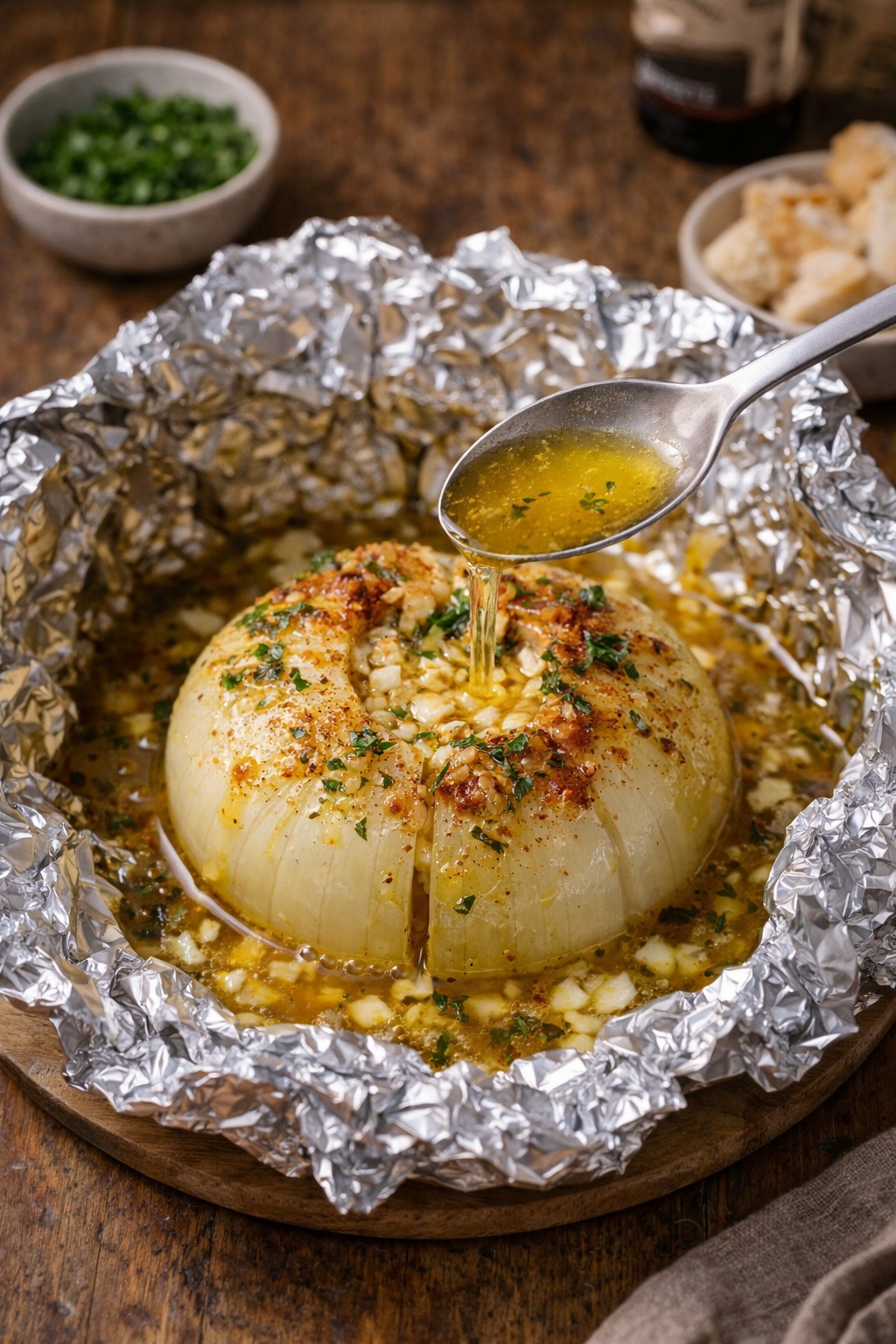 Viral Onion Boil Foil Packet